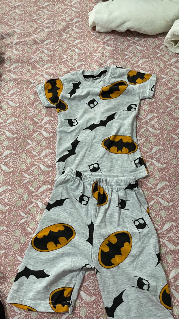 Gri Batman Baskılı Erkek Çocuk Takımı - Görsel 3
