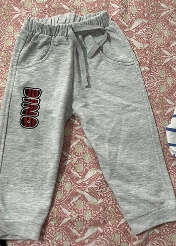 Gri Nakışlı Erkek Çocuk Rahat Kesim Pantolon - Görsel 5