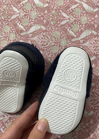 Erkek Çocuk Lacivert Kürklü Sıcak ev botu - Görsel 3