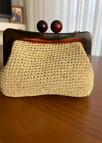 Boncuklu Örgü Bohem Kadın Portföy Çanta - Görsel 3