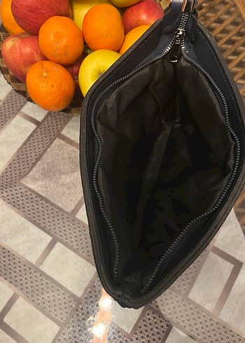 Kadın Siyah Örgü Clutch Çanta - Görsel 6