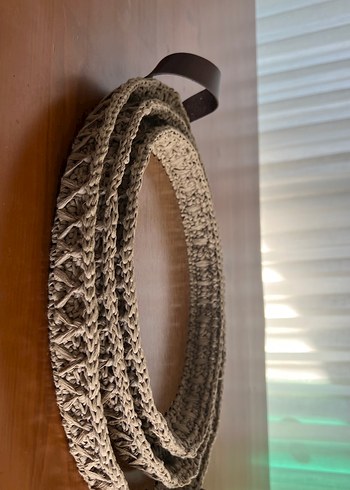 Bej Örgü Bohem Kadın Kemer - Görsel 2
