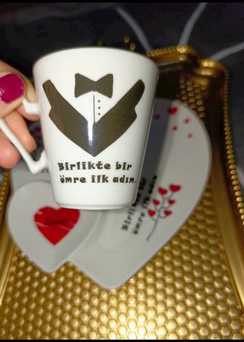 Vintage Altın Renkli Pullu Düğün Aksesuarları - Görsel 3