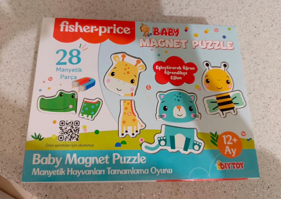 Renkli Çocuk Hayvan Figürlü Puzzle - Görsel 2