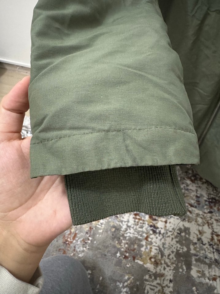 Zara Kürk Detaylı Haki Kadın Kışlık Mont - Görsel 4