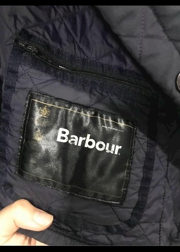 Barbour Düğmeli Midi Kot Yaka erkek mont - Görsel 7