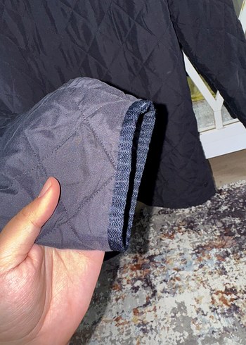 Barbour Düğmeli Midi Kot Yaka erkek mont - Görsel 4