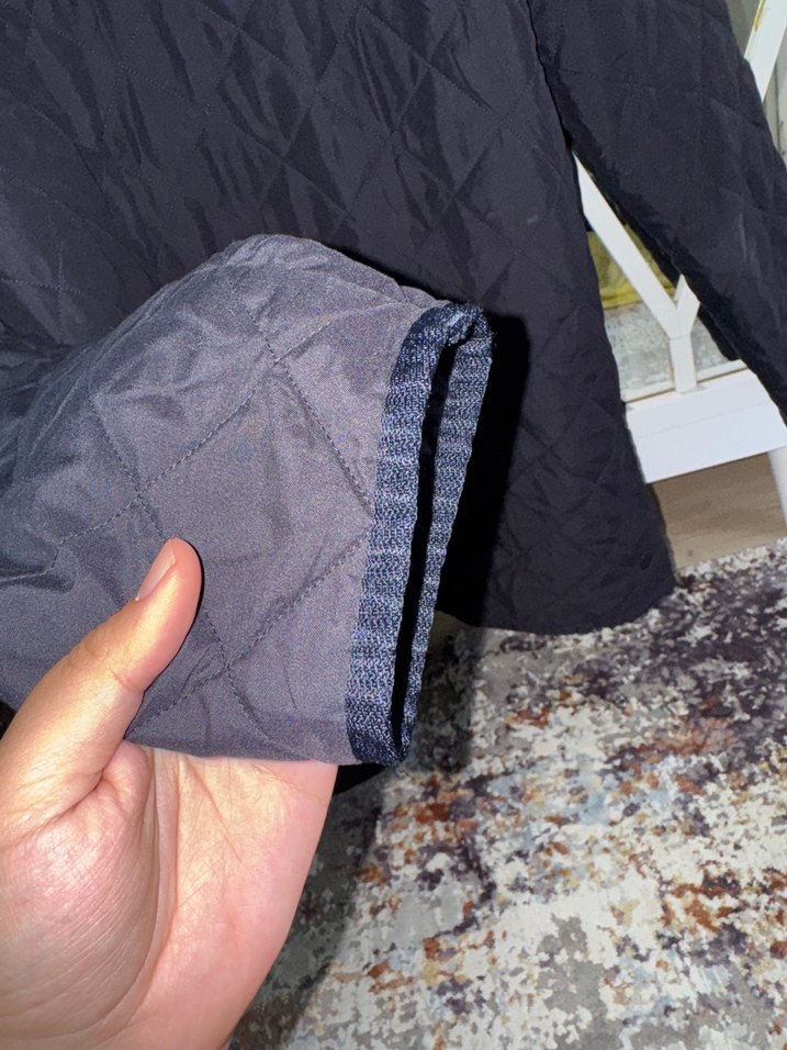 Barbour Düğmeli Midi Kot Yaka erkek mont - Görsel 4