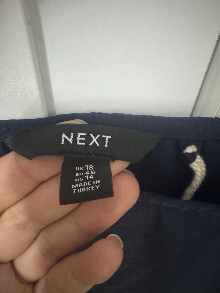 Lacivert Kısa Kollu  Bluz - Görsel 3