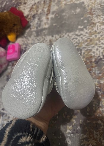 Kız Bebek gri Fırfırlı İlk Adım Ayakkabısı - Görsel 3