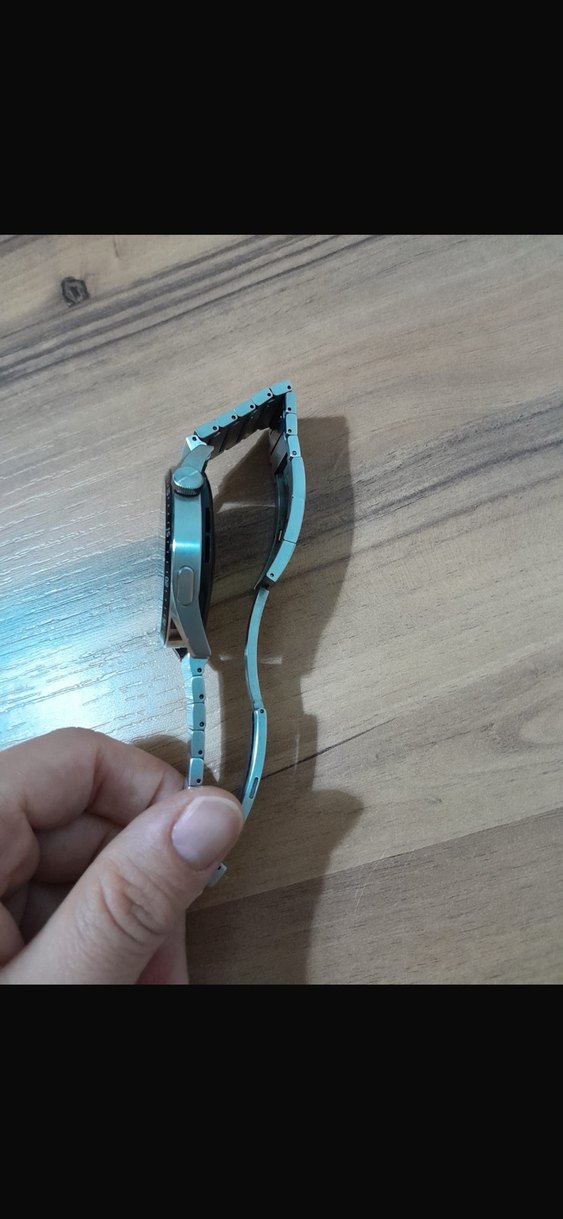 Huawei Gri Metal Kordonlu Mavi Akıllı Saat - Görsel 3