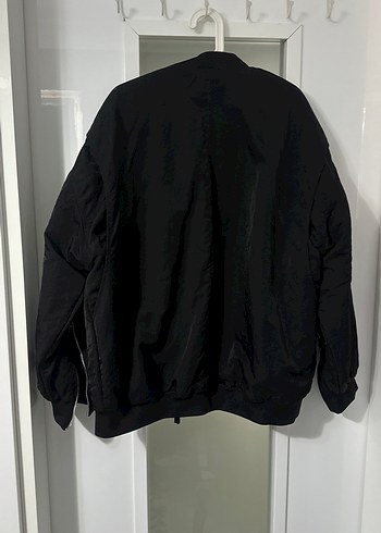 xl Beden siyah Renk Siyah Fermuarlı Kadın bomber Ceket