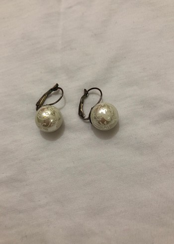 Accessorize Beyaz Boncuklu Midi Vintage Küpe