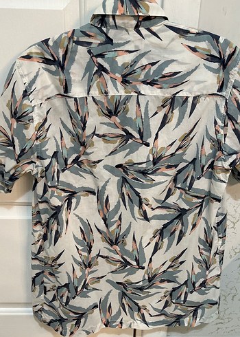 Erkek Kısa Kollu Batik Desenli Gömlek - Görsel 5