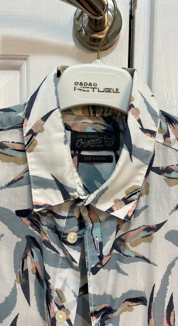 Erkek Kısa Kollu Batik Desenli Gömlek - Görsel 2