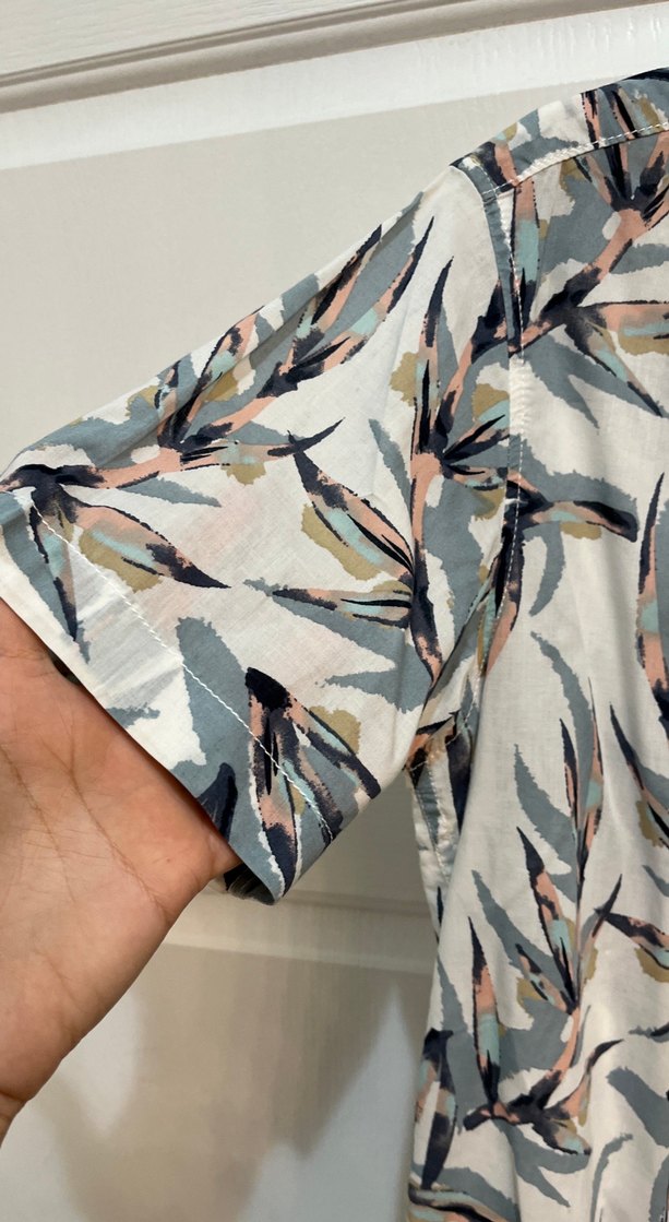 Erkek Kısa Kollu Batik Desenli Gömlek - Görsel 3