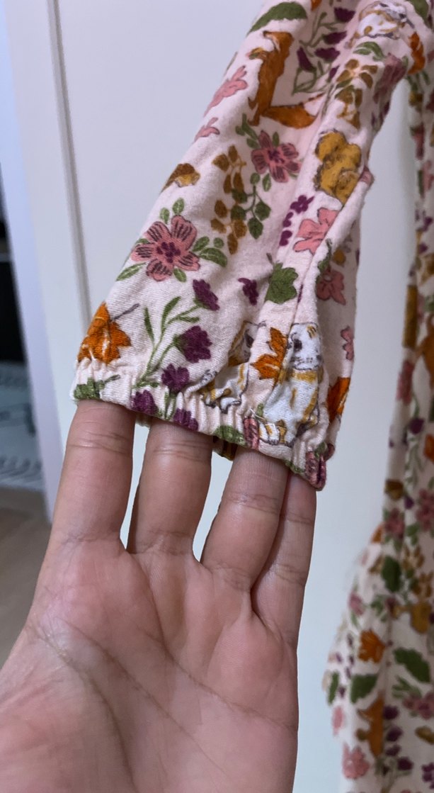 Kız Çocuk Bohem Renkli Baskılı Elbise - Görsel 3