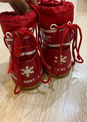 Kırmızı erkek kız  Botu Velcro Bağcıklı - Görsel 3