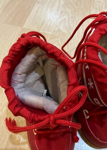 Kırmızı erkek kız  Botu Velcro Bağcıklı - Görsel 2