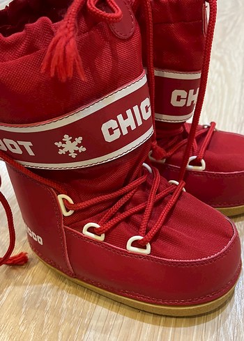 Kırmızı erkek kız  Botu Velcro Bağcıklı - Görsel 6