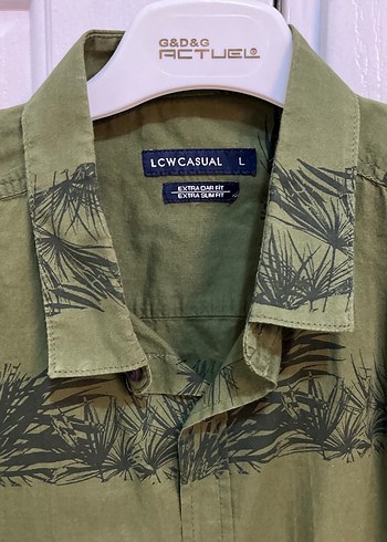 Yeşil Kısa Kollu Erkek Keten Gömlek - Görsel 2