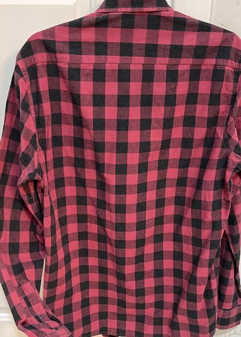 Bordo Kareli Uzun Kollu Erkek Gömlek - Görsel 5