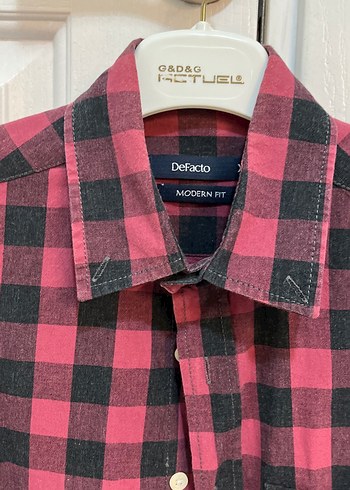 Bordo Kareli Uzun Kollu Erkek Gömlek - Görsel 2