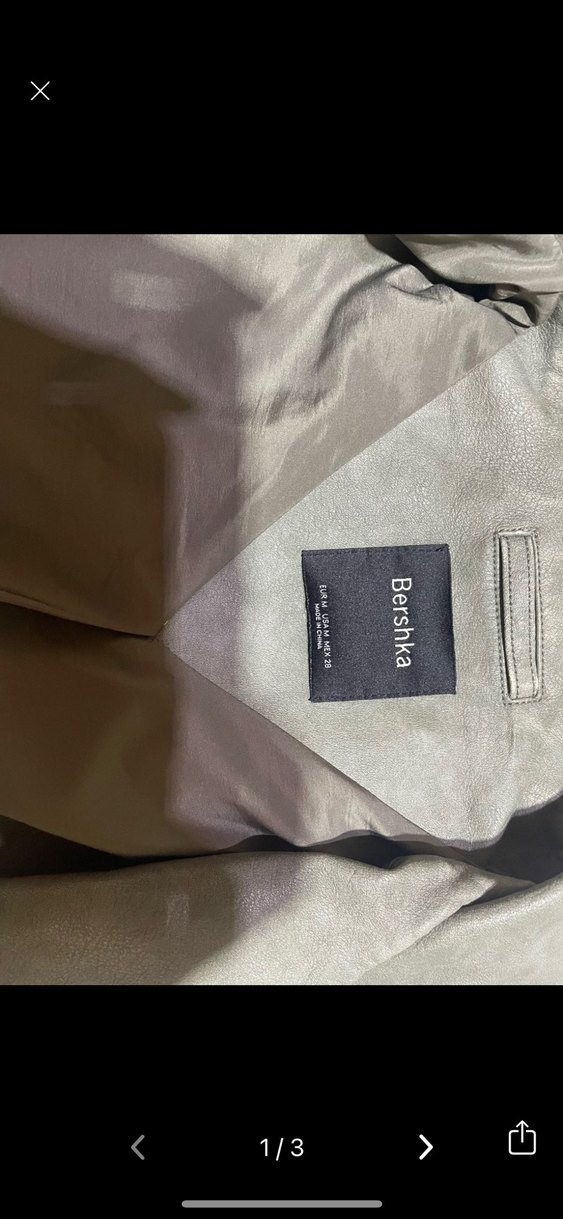 Gri Kemerli Kadın Deri Ceket - Görsel 3