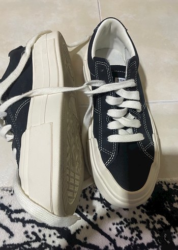 Kadın Platform Topuklu Beyaz Spor Ayakkabı - Görsel 3