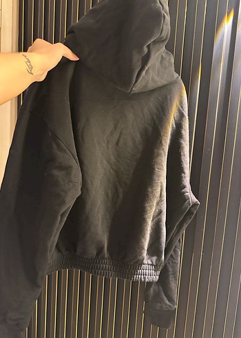m Beden Kadın Kapüşonlu Uzun Kollu Sweatshirt