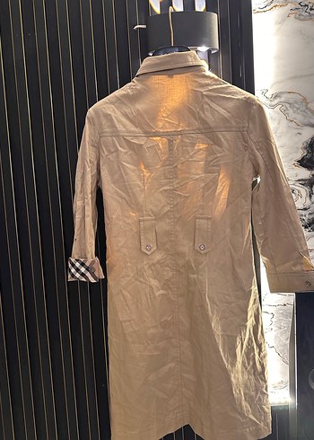 Burberry Bej Uzun Keten elbise Kadın - Görsel 5