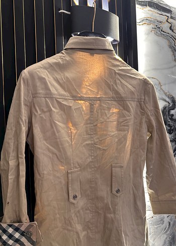 Burberry Bej Uzun Keten elbise Kadın - Görsel 6