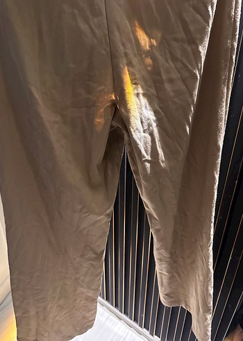 Diğer Bej Pilili Kadın Kumaş Pantolon