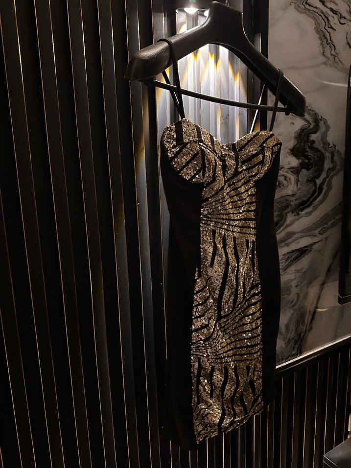 Payet Detaylı Strappy Elbise - Görsel 2