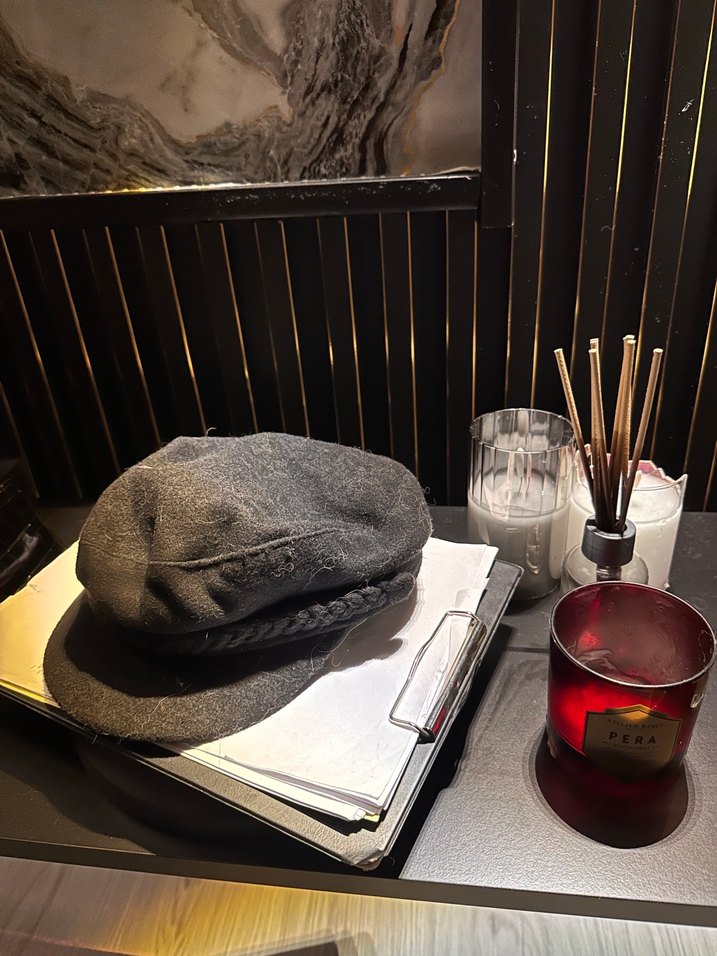 Siyah Örgü Yün Kadın Şapka - Görsel 3