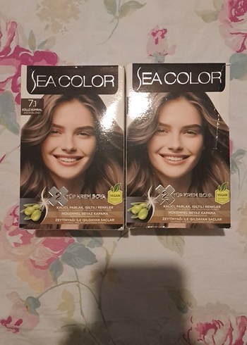 Sea Color Saç Boyası 7.1 Doğal Küllü Kumral