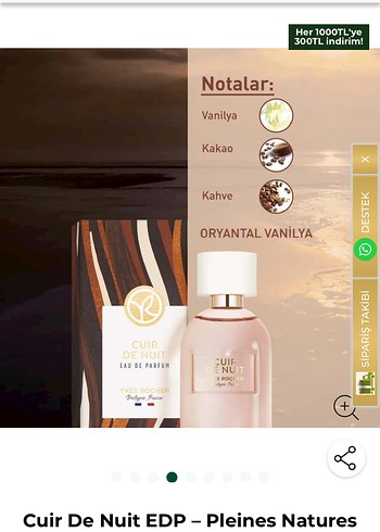 Yves Rocher Cuir De Nuit EDP 100 ML Kadın Parfümü