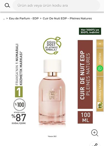 Cuir De Nuit EDP 100 ML Kadın Parfümü