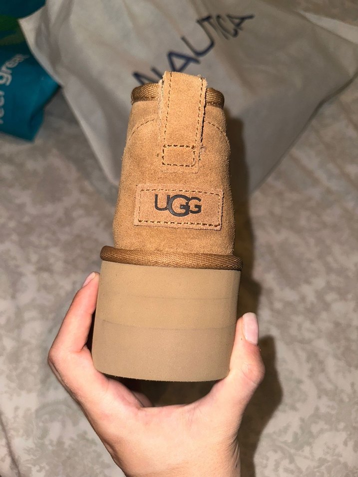 Bej Süet Kürklü Kadın Dolgu Topuk Bot - Görsel 2