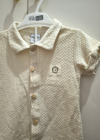 Bebek Erkek Kısa Kollu Pamuklu Tulum - Görsel 3