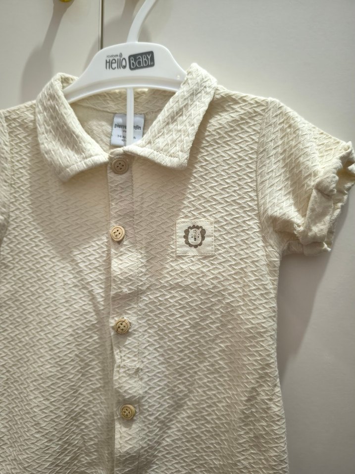 Bebek Erkek Kısa Kollu Pamuklu Tulum - Görsel 3