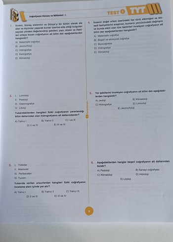 tyt coğrafya soru Bankası - Görsel 2