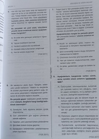 TYT Tüm Dersler Çıkmış Sorular Kitabı - Görsel 3