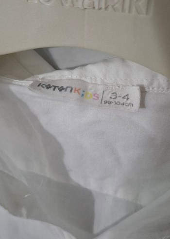 Erkek Çocuk Keten Beyaz Kısa Kollu Gömlek - Görsel 3