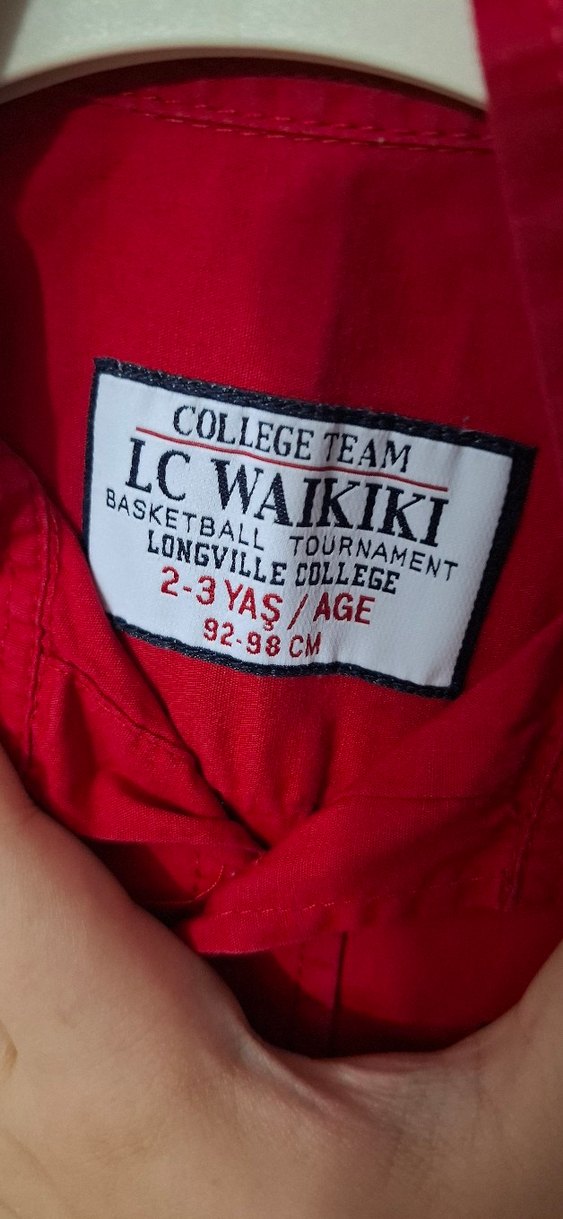 Erkek Çocuk Kısa Kollu Kırmızı Gömlek - Görsel 3