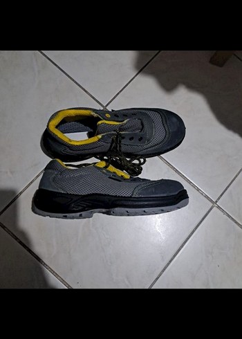 Gri Süet Çelik Burunlu İş Güvenliği Ayakkabısı - Görsel 2