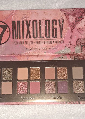 W7  Far Paleti Mixology Göz Farı Paleti - Canlı Pembe Tonlar - Görsel 2