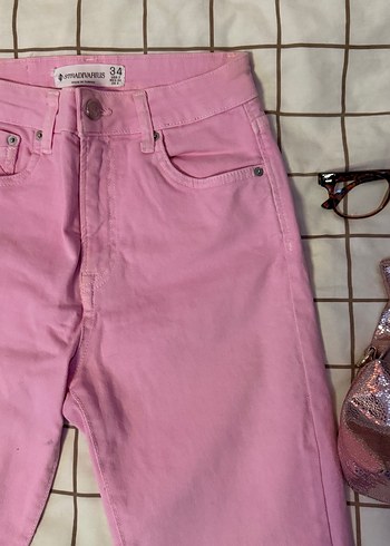 Stradivarius Pembe Kadın Pantolon