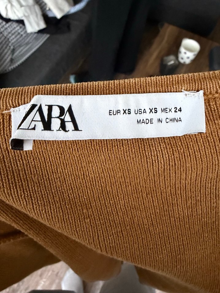 Fitilli Bej Kadın Uzun Kollu Kazak - Görsel 3