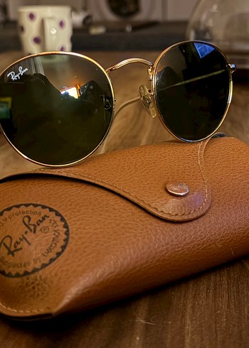 Gold Yuvarlak Kemik Kadın Güneş Gözlüğü - Görsel 2